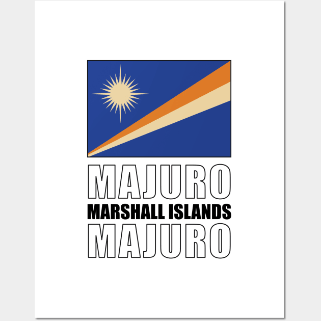 Flag of Marshall Islands Wall Art by KewaleeTee